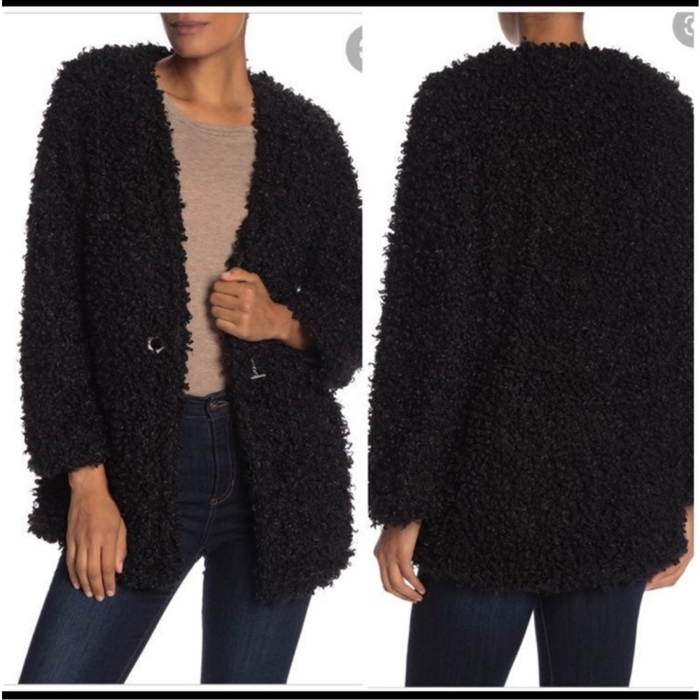 Max Studio Charcoal Teddy Jacket - image 1